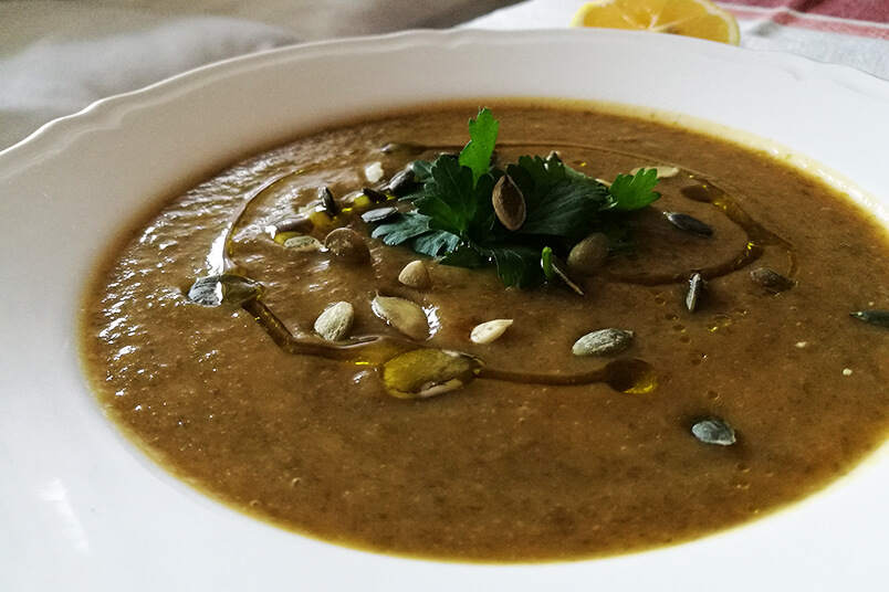 Wegańska zupa rybna - kremowa wigilijna zupa - WEGAŃSKA WIGILIA