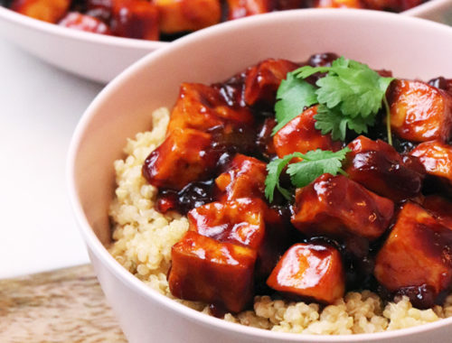 Tofu w sosie barbecue - roślinne i wegańskie TOFU BBQ